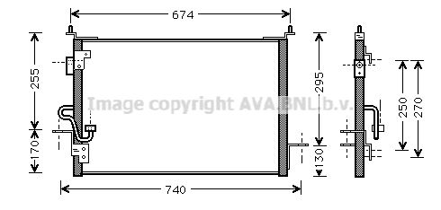 AVA QUALITY COOLING Kondensators, Gaisa kond. sistēma AU5143